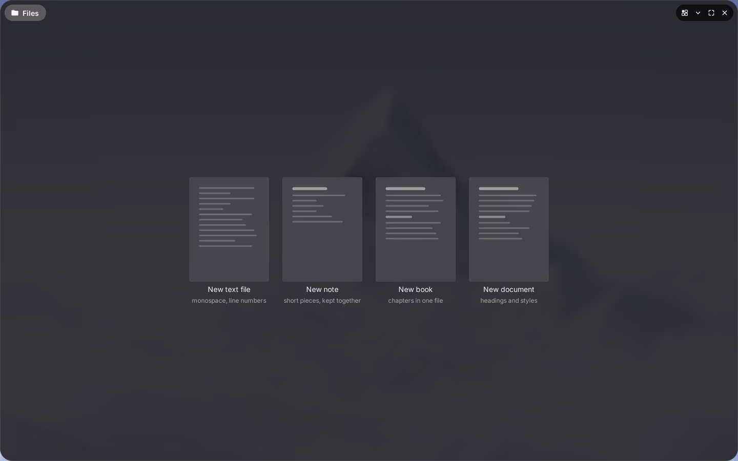 Editor, choosing what to write