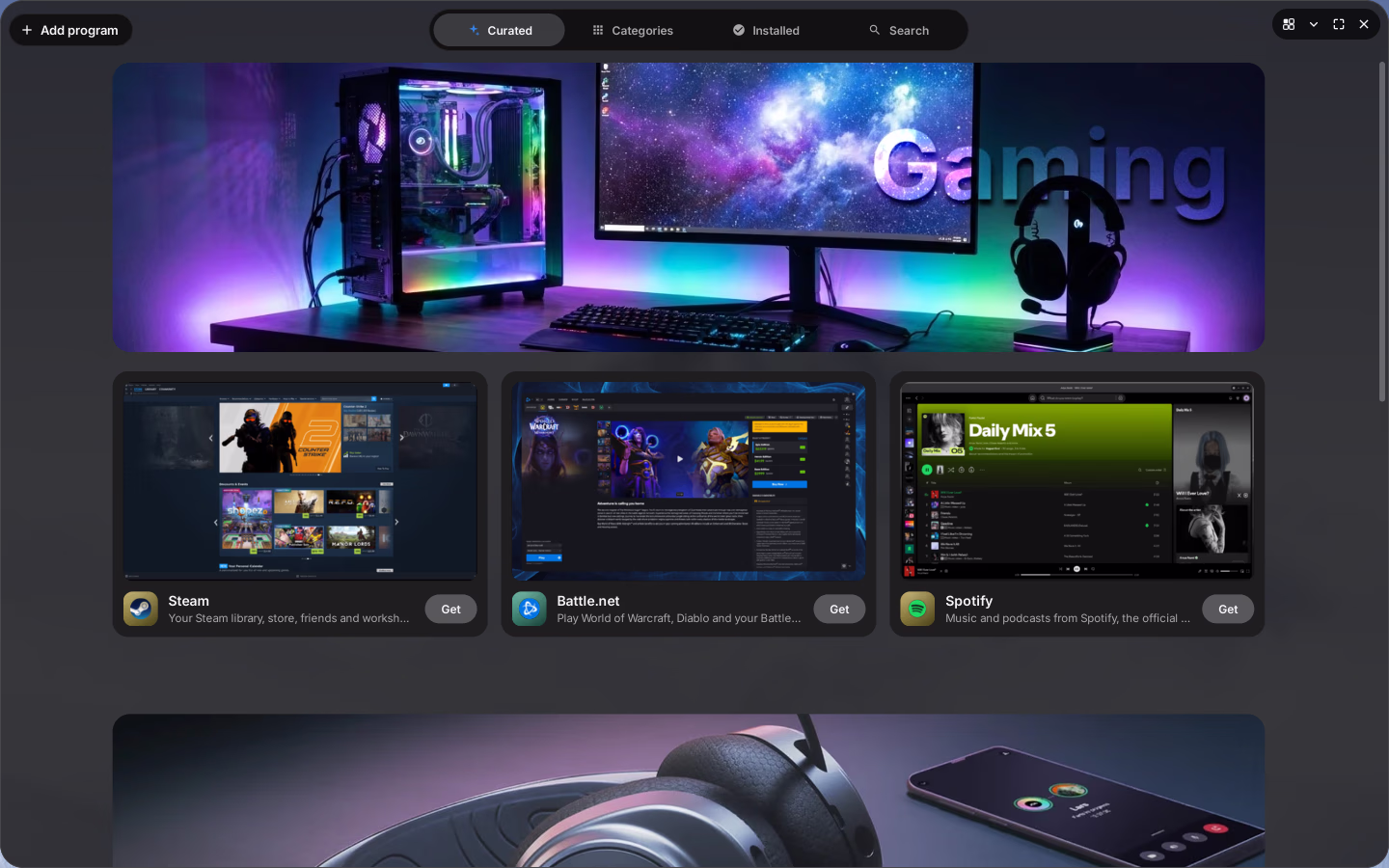 The Division Store, on its curated page